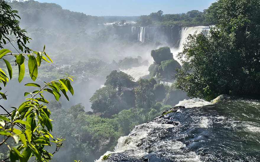 Gischt Iguazú-Wasserfälle, Argentinien
