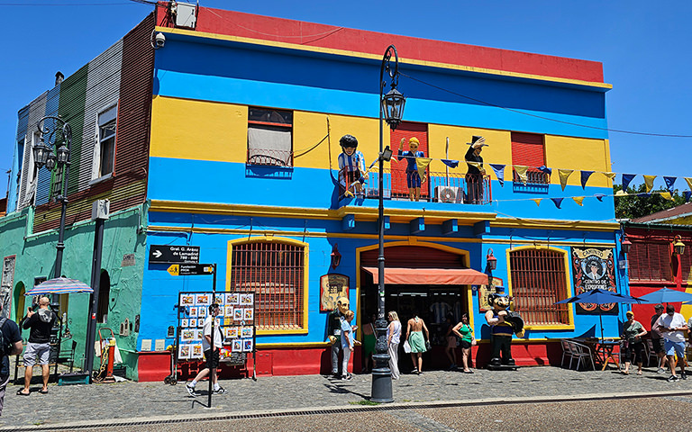 Buntes Haus, Caminito La Boca, Buenos Aires, Argentinien