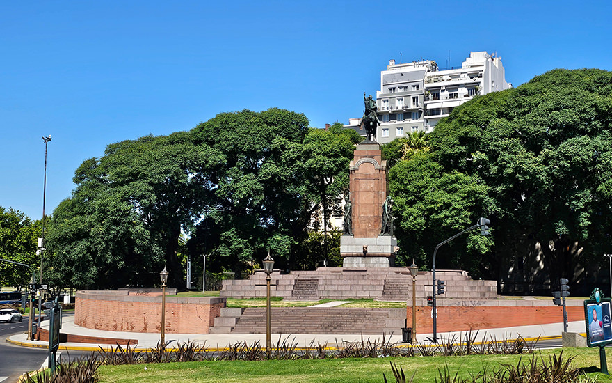 Plaza Julio de Caro, Recoleta, Buenos Aires, Argentinien
