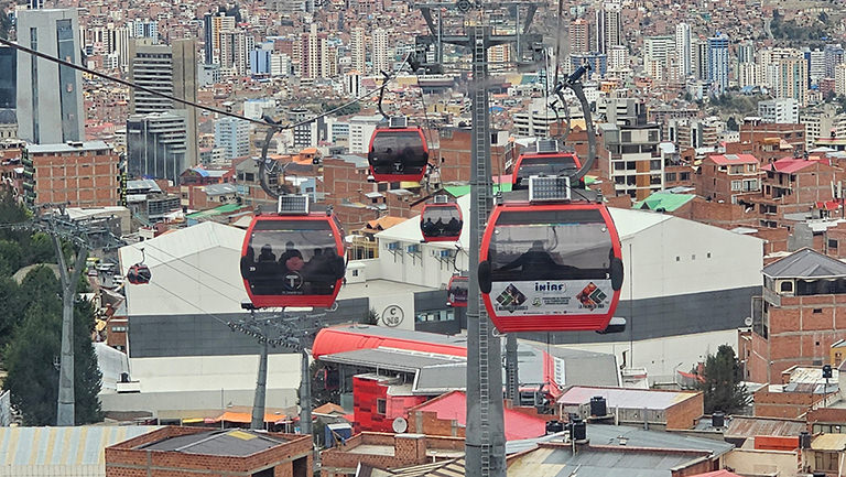 Seilbahn (Teleférico) La Paz, Bolivien