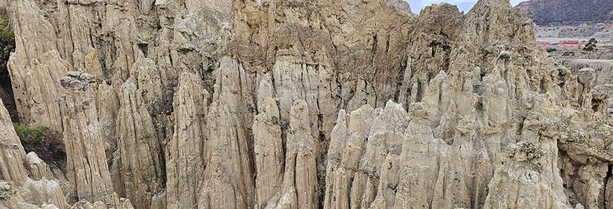 Gesteinsformationen im Valle de la Luna