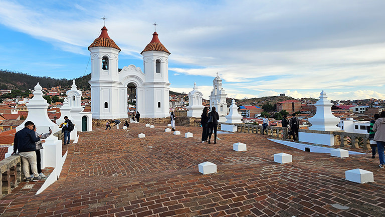 Dach Kloster San Felipe de Neri, Sucre, Bolivien Dach Kloster San Felipe de Neri, Sucre, Bolivien