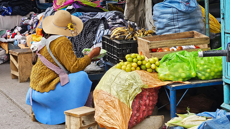 Mercado Campesino, Sucre, Bolivien Mercado Campesino, Sucre, Bolivien