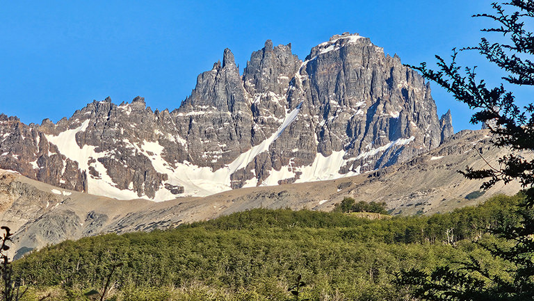 Cerro Castillo, Patagonien, Chile Gezackte Gipfel des Cerro Castillo, Patagonien, Chile