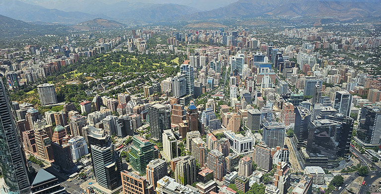 Santiago de Chile Santiago de Chile Luftaufnahme