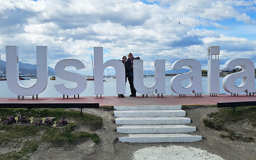 Schriftzug Ushuaia