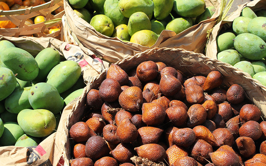 Schlangenfrüchte Markt Sukawati