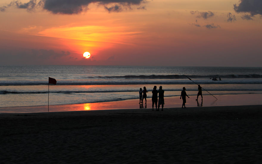 Sonnenuntergang Legian Baach