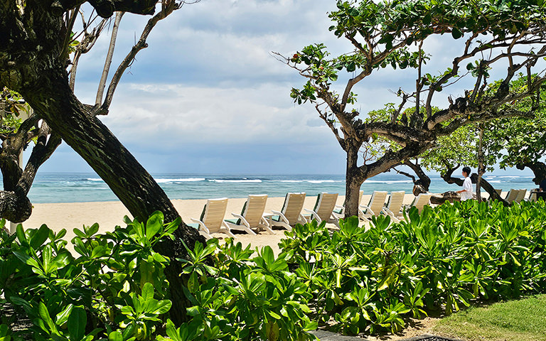 Sonnenliegen Nusa Dua Beach, Bali