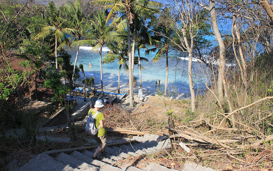 Treppe Blue Lagoon Padang Bai