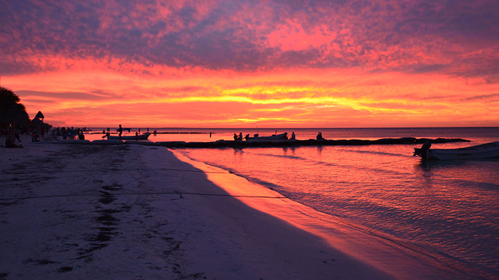 Sonnenuntergang Holbox