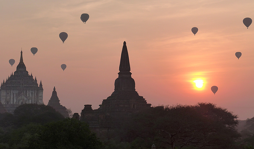 Sonnenaufgang Bagan