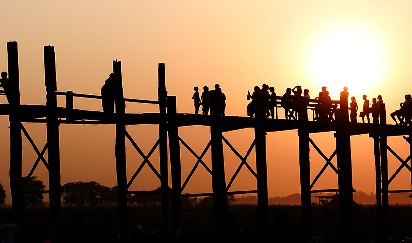 U Bein-Brücke Myanmar