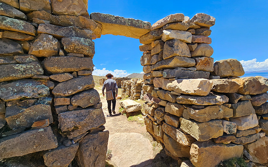 Isla del Sol Titicacasee, Bolivien