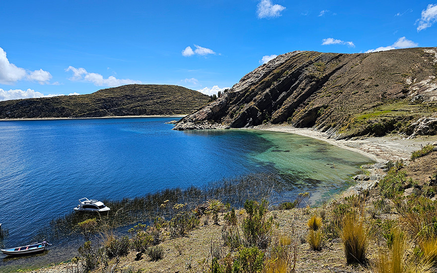 Isla del Sol Titicacasee, Bolivien