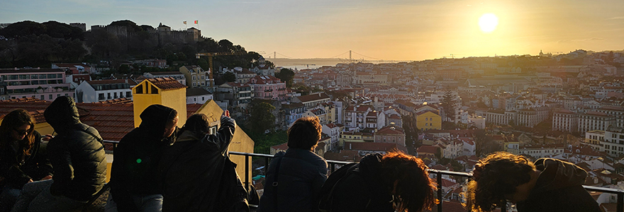 Sonnenuntergang Aussichtspunkt Miradouro da Graça
