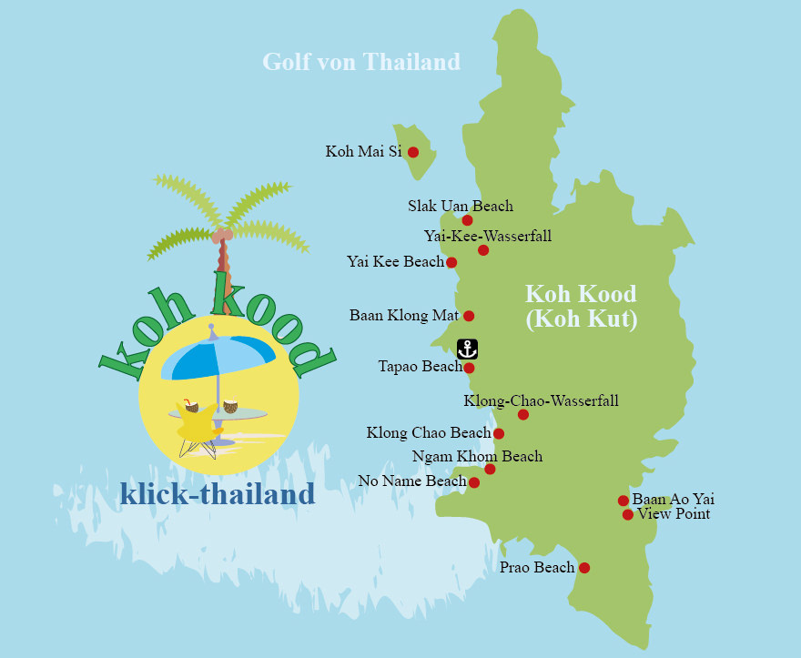 Karte Koh Kood