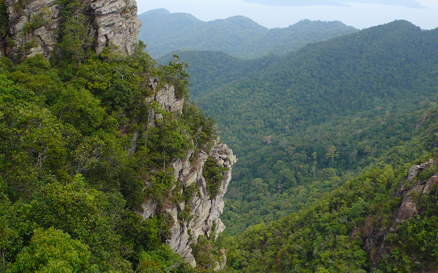 Berglandschaft auf Langkawi in Malaysia