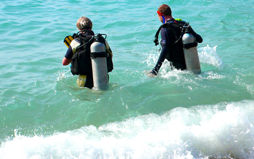 Taucher, Tanote Bay, Koh Tao