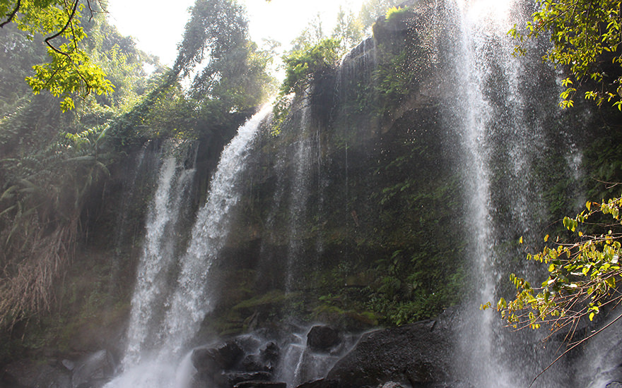 Wasserfall, Phnom Kulen, Kambodscha