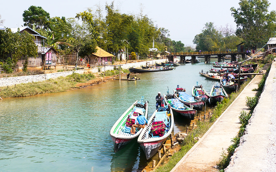 Touristenboote Inle-See