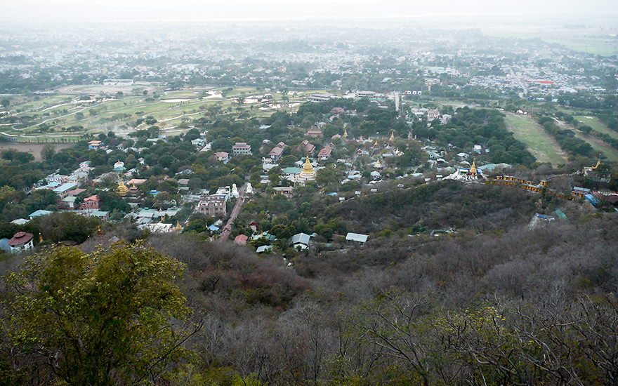 Aussicht Mandalay Hill