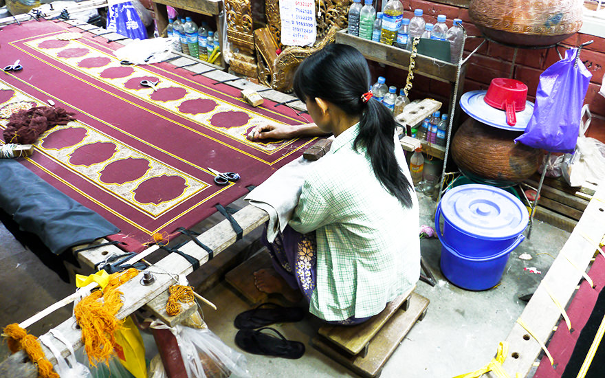 Tapisserie-Werkstatt Mandalay