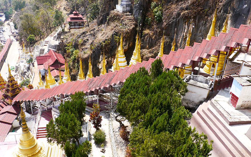 Treppe Pindaya Caves, Myanmar