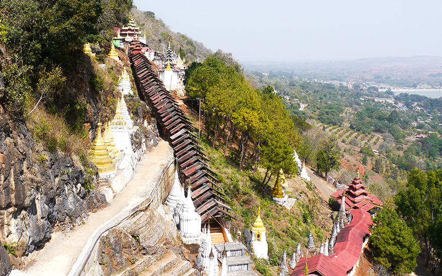 Treppe Pindaya Caves, Myanmar