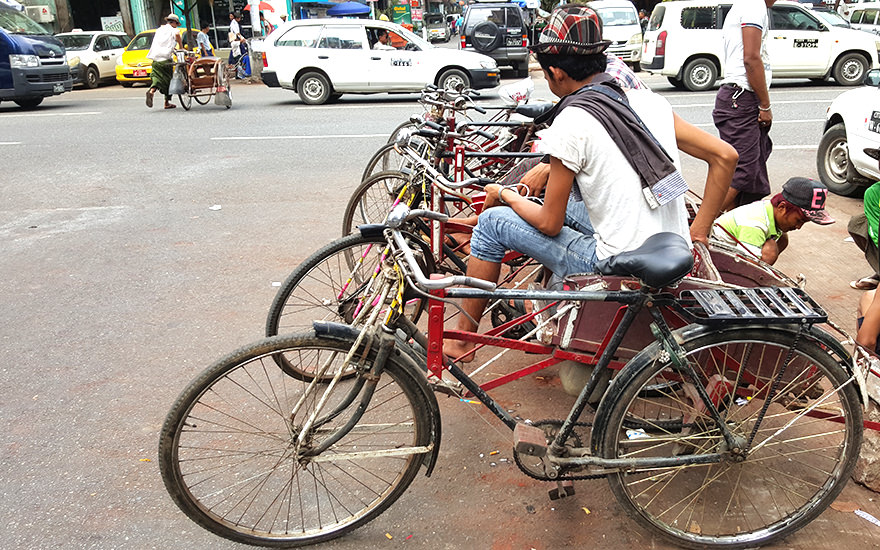 Trishaws Yangon